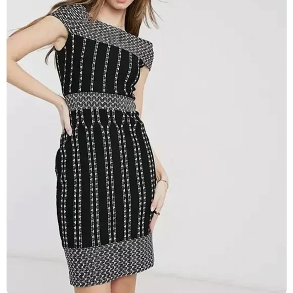 ted baker bardot bodycon dress Ted Baker Divena Bardot Floral Bodycon Dress